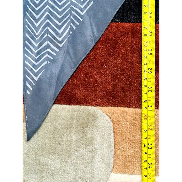 Evan Picone Grey Herringbone Silk Scarf 66"L x 7"W - Picture 4 of 6